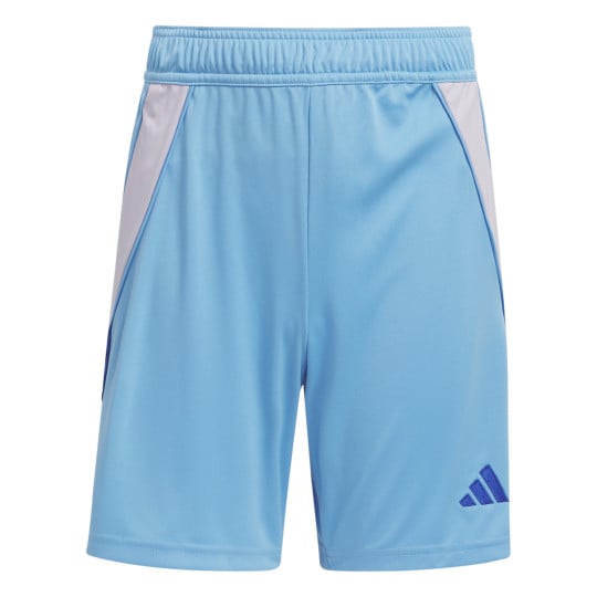 Short de football adidas Tiro 24 pour enfant, bleu et gris