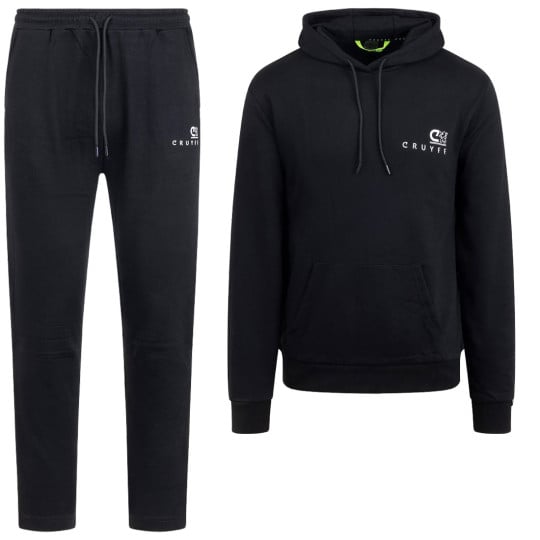 Cruyff Pro Hoodie Trainingspak Zwart Wit