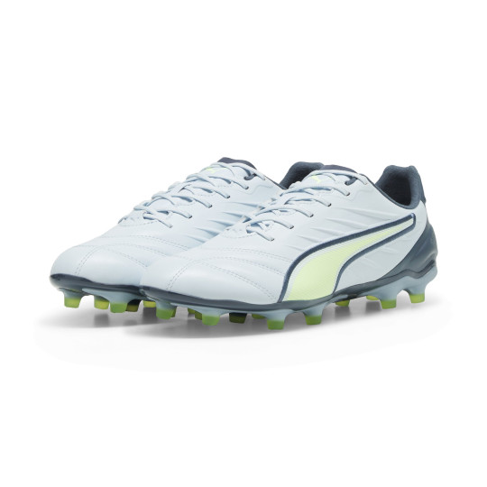 PUMA King Pro Gras / Kunstgras Voetbalschoenen (MG) Lichtgrijs Donkergrijs Lichtgroen