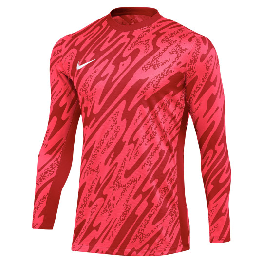 Nike Gardien V Maillot de Gardien de But Manches Longues Rouge Vif Blanc