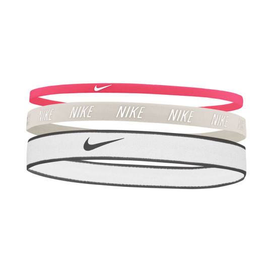 Nike Mixed Hoofdbanden 3-Pack Roze Grijs Wit Zwart