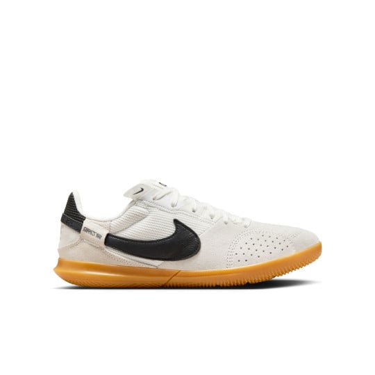 Nike Street Gato Straatvoetbalschoenen Kids Wit Zwart Lichtgrijs Bruin