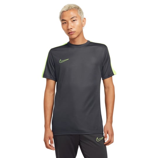 Nike Academy Trainingsshirt Antraciet Neongeel