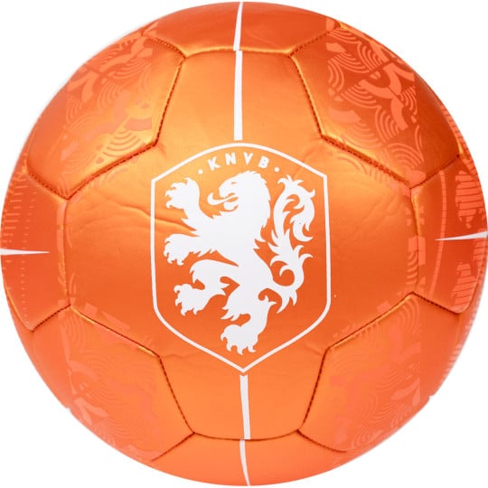 KNVB Metallic Voetbal Oranje Wit