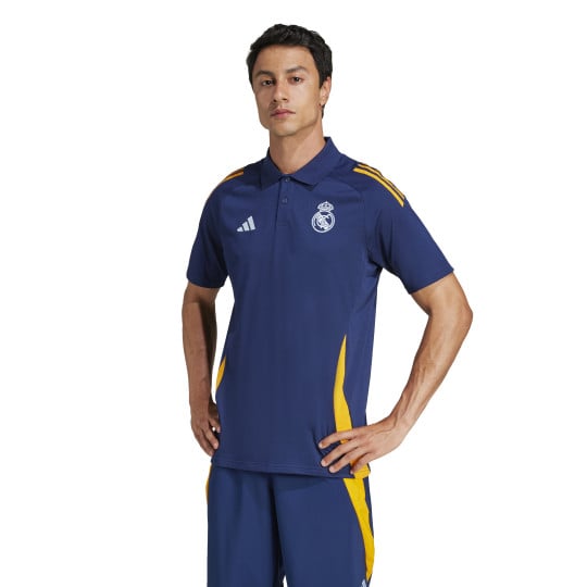 adidas Real Madrid Polo 2024-2025 Donkerblauw Oranje Wit