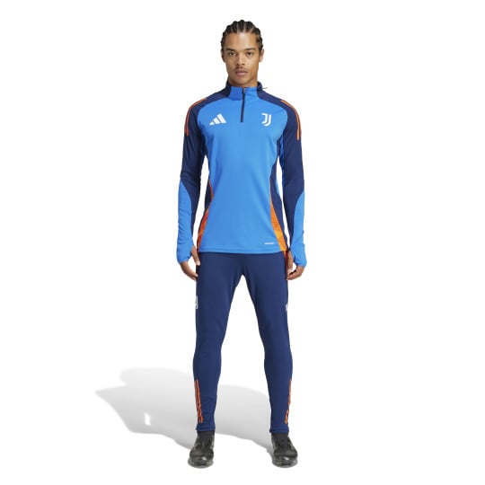 adidas Juventus Trainingspak 1/4-Zip 2024-2025 Blauw Oranje Wit