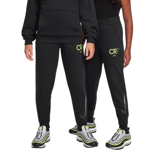 Nike CR7 Club Fleece Joggingbroek Kids Zwart Neongeel Grijs