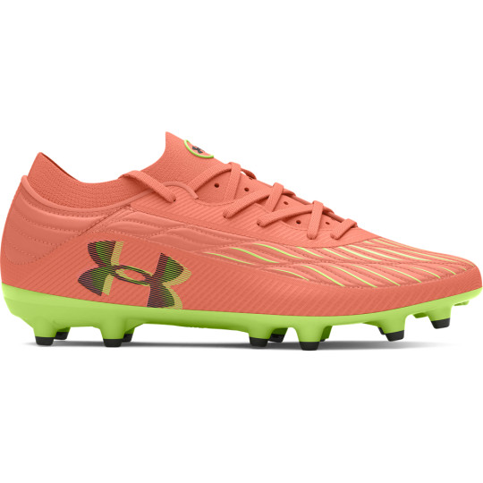 Under Armour Magnetico Pro 4.0 Gras Voetbalschoenen (FG) Oranje Groen