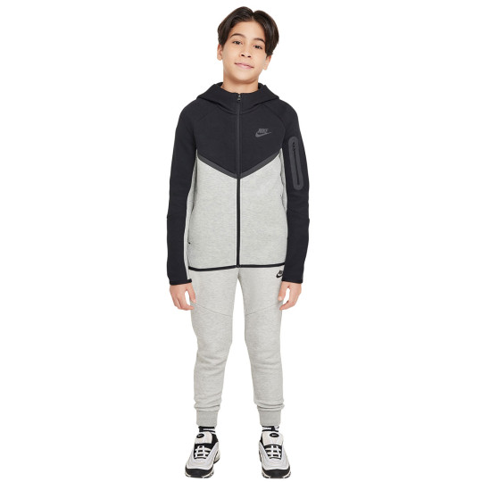 Nike Tech Fleece Sportswear Trainingspak Kids Grijs Zwart Antraciet