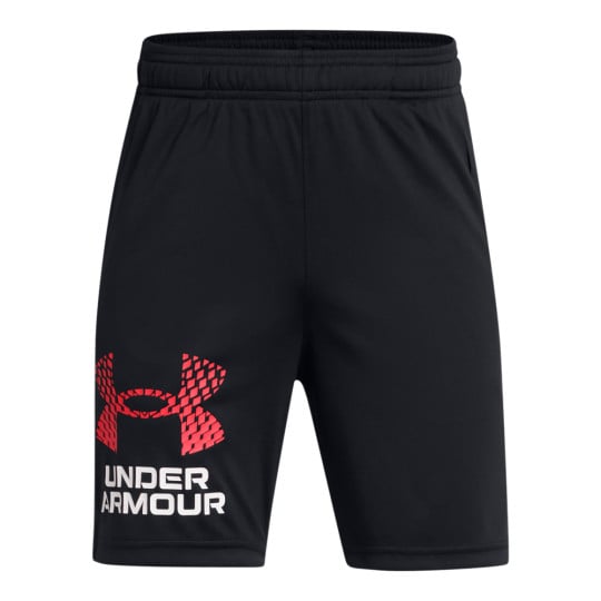 Under Armour Tech Logo Trainingsbroekje Kids Zwart Rood