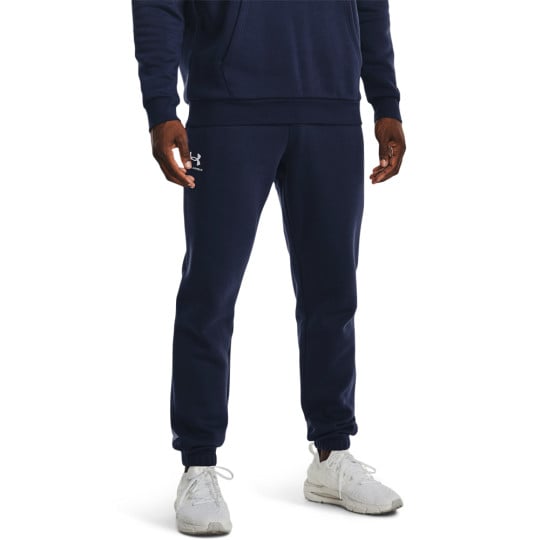 Under Armour Essential Fleece Joggingbroek Donkerblauw Wit