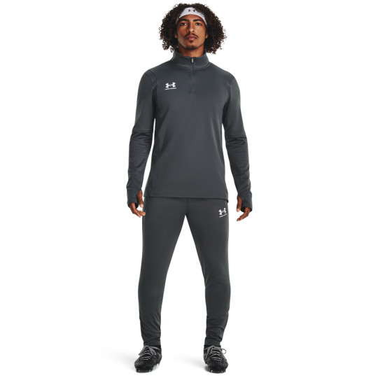 Under Armour Challenger Trainingspak 1/4-Zip Donkergrijs Wit