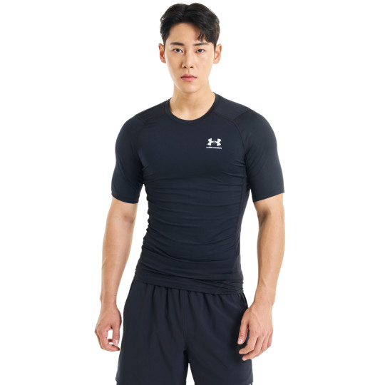 Under Armour HeatGear Ondershirt Zwart Wit