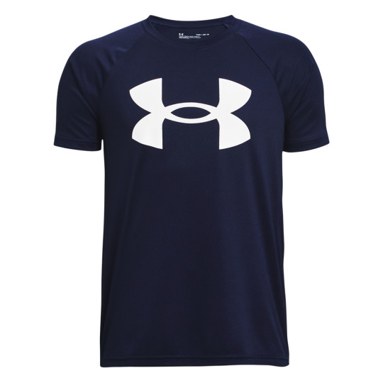 Under Armour Tech Big Logo T-Shirt Kids Donkerblauw