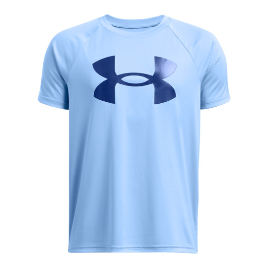 Under Armour Tech Big Logo T-Shirt Kids Blauw Zwart