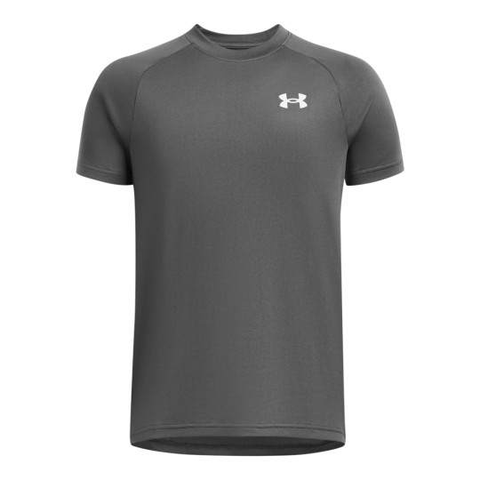 Under Armour Tech 2.0 Trainingsshirt Kids Donkergrijs Wit