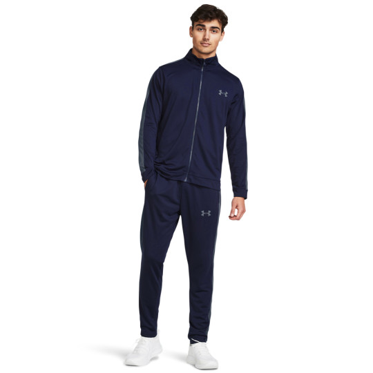 Under Armour Knit Trainingspak Full-Zip Donkerblauw Grijs