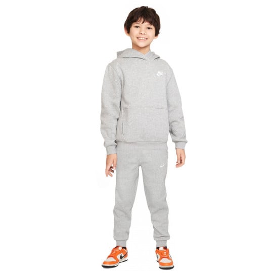 Nike Sportswear Club Fleece Survêtement à Capuche Enfants Gris Clair Blanc