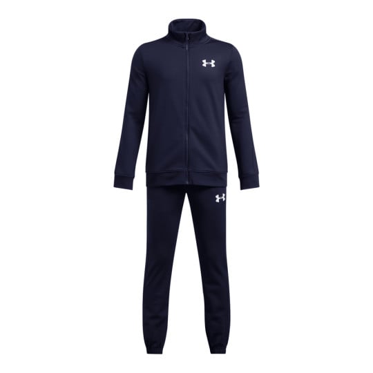 Under Armour Knit Trainingspak Full-Zip Kids Donkerblauw Wit