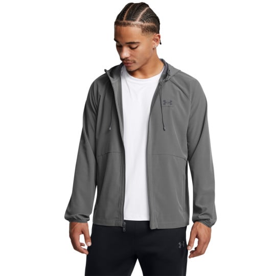 Under Armour Vibe Woven Jack Full-Zip Grijs