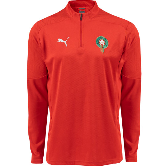 PUMA Marokko Trainingspak 1/4-Zip 2024-2026 Rood Zwart Zilver