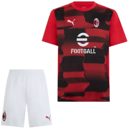 PUMA AC Milan Pre-Match Trainingsset 2024-2025 Rood Wit Zwart