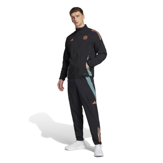 adidas Bayern Munich Présentation Survêtement Full-Zip 2024-2025 Noir Vert Bronze