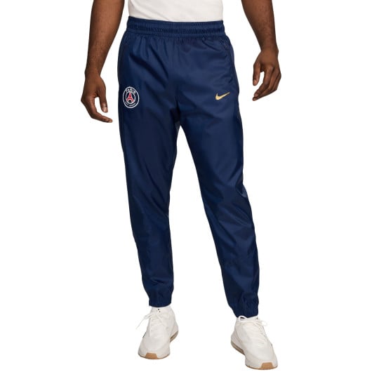 Nike Paris Saint-Germain Trainingsbroek Woven 2024-2025 Donkerblauw Goud