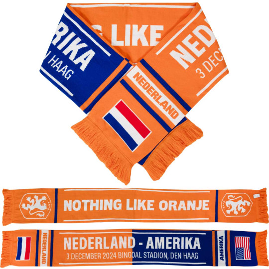 KNVB Sjaal Oranjeleeuwinnen Nederland - USA Oranje