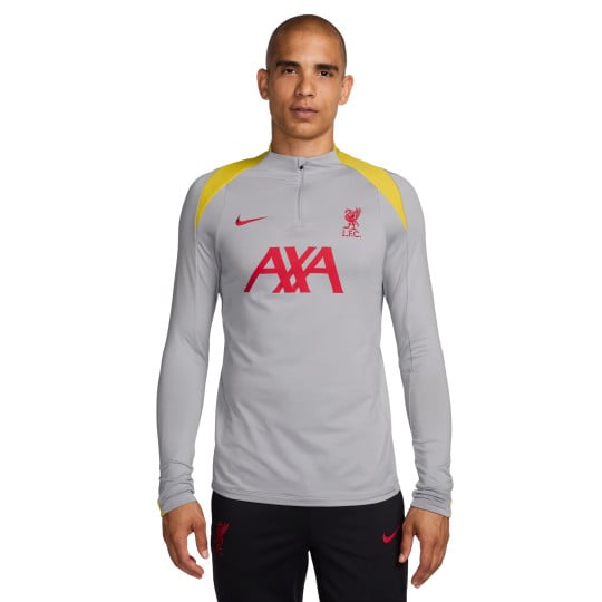 Nike Liverpool Strike Trainingstrui 2024-2025 Grijs Geel Rood