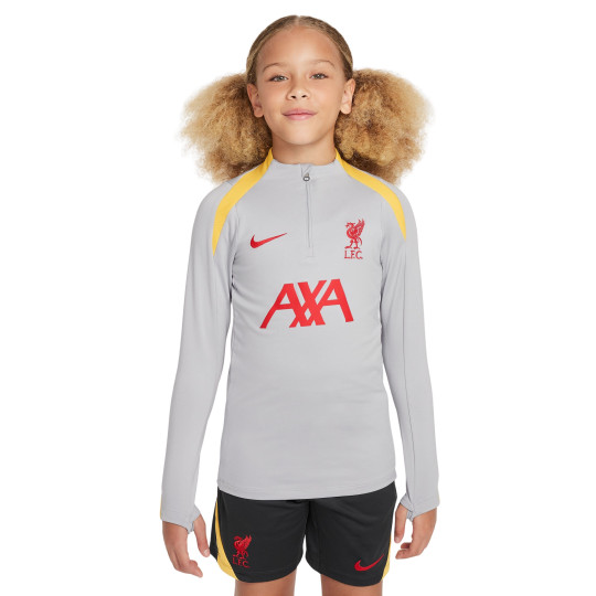 Nike Liverpool Strike Trainingstrui 2024-2025 Kids Grijs Geel Rood