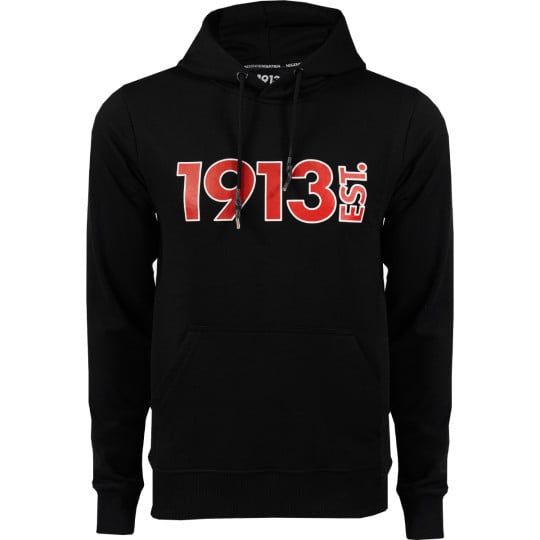 1913 Hoodie Zwart Logo Rood-Wit