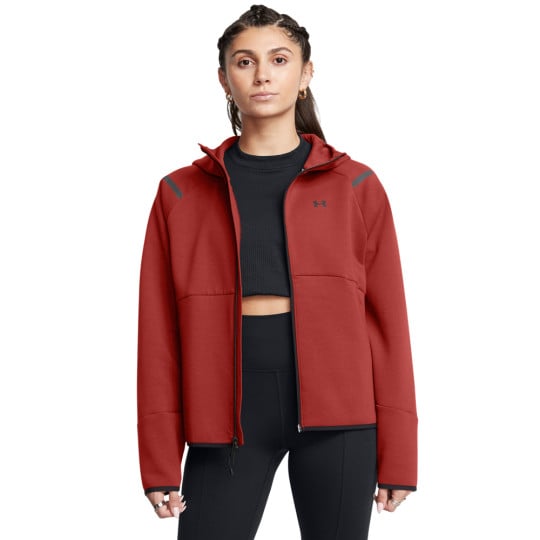 Under Armour Unstoppable Fleece Jack Dames Rood Zwart