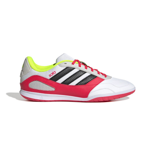 adidas Super Sala III Zaalvoetbalschoenen (IN) Wit Rood Grijs Geel