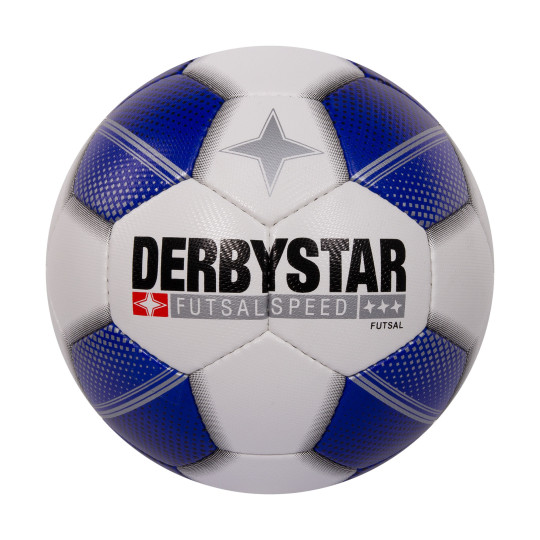 Derbystar Futsal Speed Zaalvoetbal Maat 4 Wit Blauw Zwart