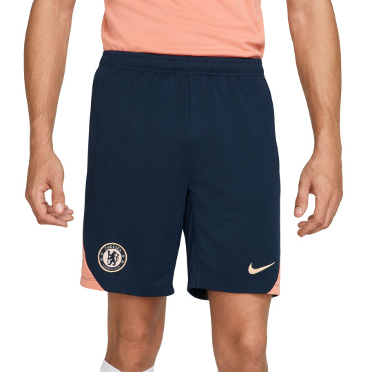 Nike Chelsea Strike Trainingsbroekje 2024-2025 Donkerblauw Lichtroze Goud