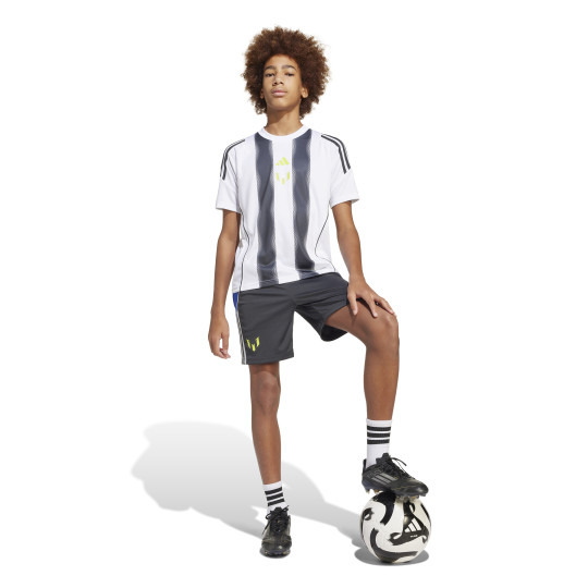 adidas Messi Ensemble Training Enfants Blanc Gris Foncé Néon Jaune Bleu