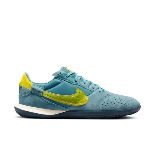 Nike Street Gato Straatvoetbalschoenen Blauwgroen Geel