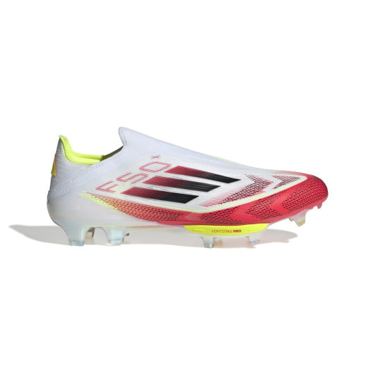 adidas F50+ Gras Voetbalschoenen (FG) Wit Rood Zwart Geel