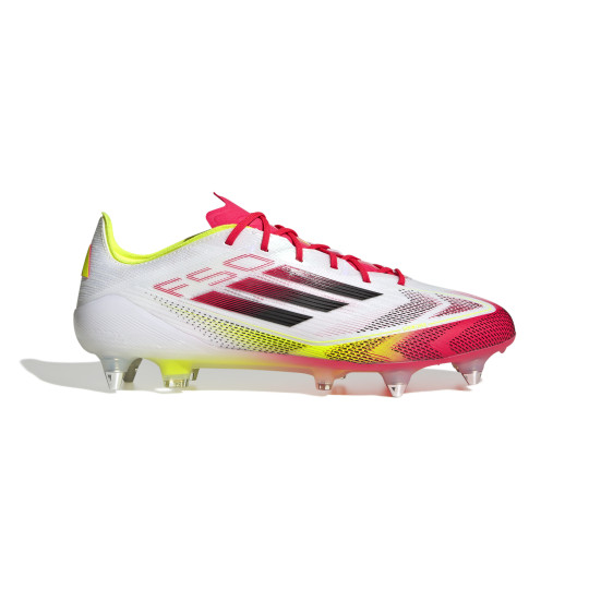 adidas F50 Elite IJzeren-Nop Voetbalschoenen (SG) Wit Rood Zwart Geel