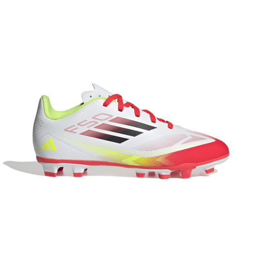 adidas F50 Club Gazon Naturel Gazon Artificiel Chaussures de Foot (FxG) Enfants Blanc Rouge Noir Jaune