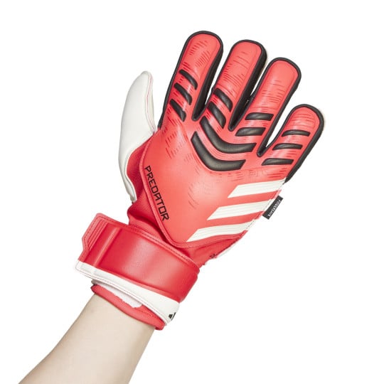 adidas Predator Match Fingersave Keepershandschoenen Lichtrood Wit Zwart