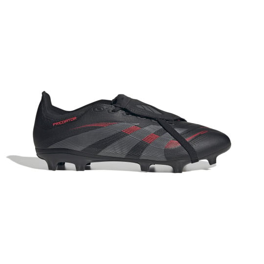 adidas Predator League FT Gazon Naturel Artificiel Chaussures de Foot (MG) Noir Gris Rouge