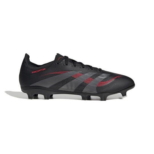 adidas Predator League Gazon Naturel Gazon Artificiel Chaussures de Foot (MG) Noir Gris Rouge