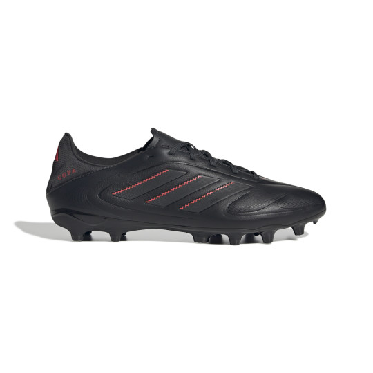 Chaussures de football adidas Copa Pure III League en gazon et gazon artificiel (MG), noir, gris foncé, rouge