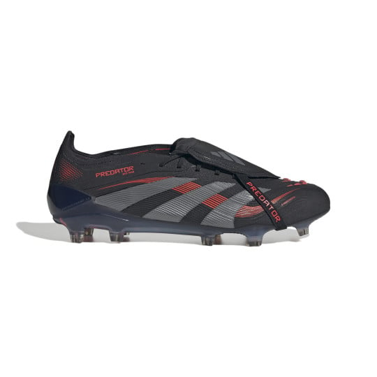 adidas Predator Elite FT Gras Voetbalschoenen (FG) Zwart Grijs Rood