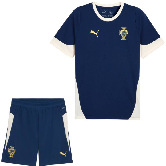 PUMA Portugal Trainingsset 2025-2026 Donkerblauw Gebroken Wit