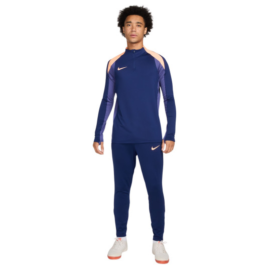 Nike Strike Trainingspak 1/4-Zip Donkerblauw Oranje