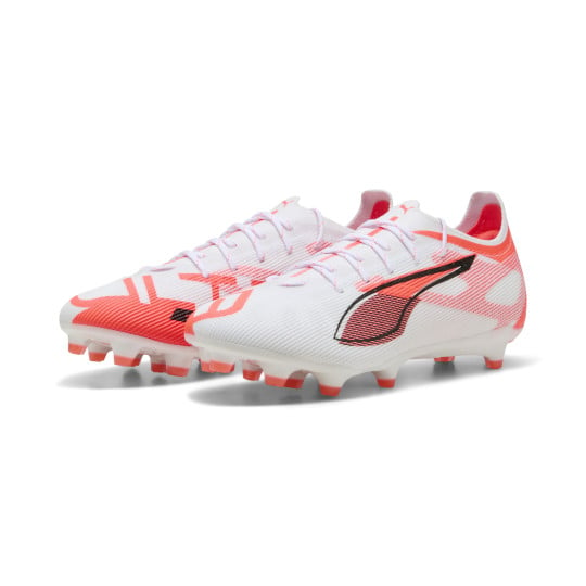 PUMA Ultra 5 Pro Gras / Kunstgras Voetbalschoenen (MG) Wit Zwart Rood