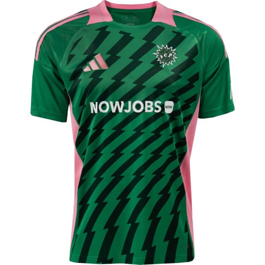 Maillot de football Adidas Masters of Madness FC Panic Attack vert et rose